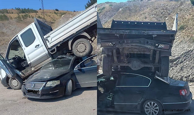 Soma'da bu ilginç kazayı görenler şaşırdı