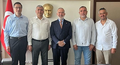 Yenişehirlioğlu, Kaymakam Murat Kütük'ü ziyaret etti