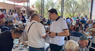 AK Parti Akhisar İlçe Başkanı ve Yönetimi Geleneksel Köy Hayırlarına Katıldı