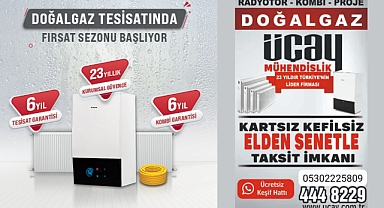 Akhisar'da 6 yıl Doğalgaz Tesisat ve Kombi Garantisi Üçay Mühendislik'te!