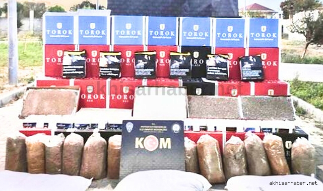 Akhisar'da kaçak sigara operasyonu