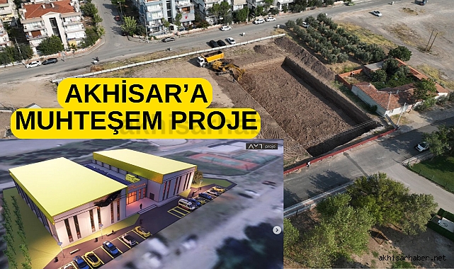 Akhisar'da Yeni Olimpik Yüzme Havuzu ve Kapalı Spor Salonu İnşaatı Başladı