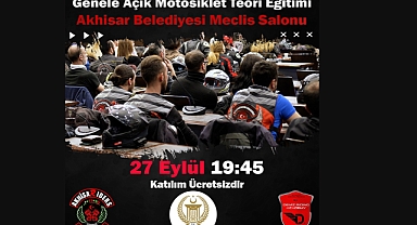 AkhisaRiders Motor Kulübü'nden Motosiklet Teori Eğitimi