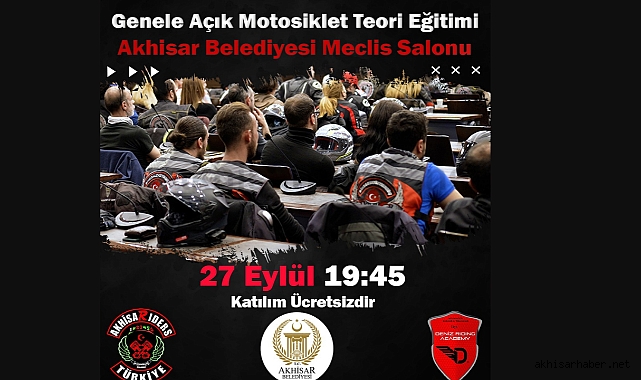 AkhisaRiders Motor Kulübü'nden Motosiklet Teori Eğitimi