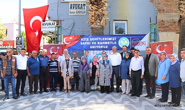 Akhisarlı şehitler yıldönümünde dualarla anıldı