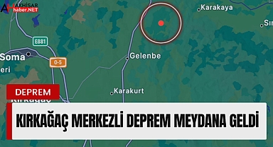 Kırkağaç merkezli deprem meydana geldi