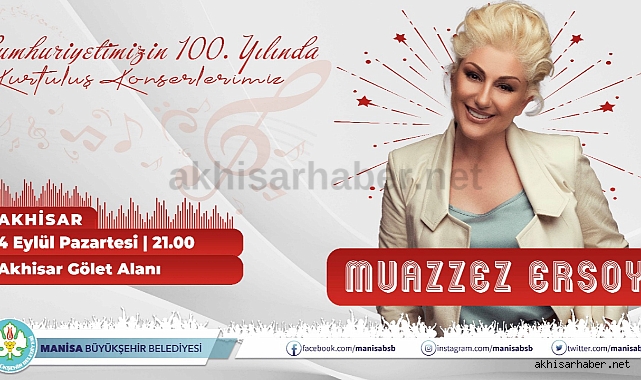 Muazzez Ersoy Akhisarlı Hayranlarıyla Buluşacak