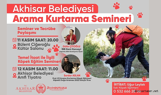 Akhisar Belediyesi Arama Kurtarma Eğitimi Düzenliyor