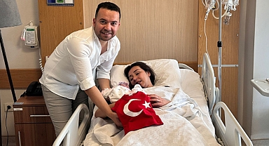 Akhisar'da 100 Yılın ilk bebeği Güneş dünyaya geldi
