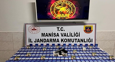 Akhisar'da jandarmadan kaçak sigara operasyonu