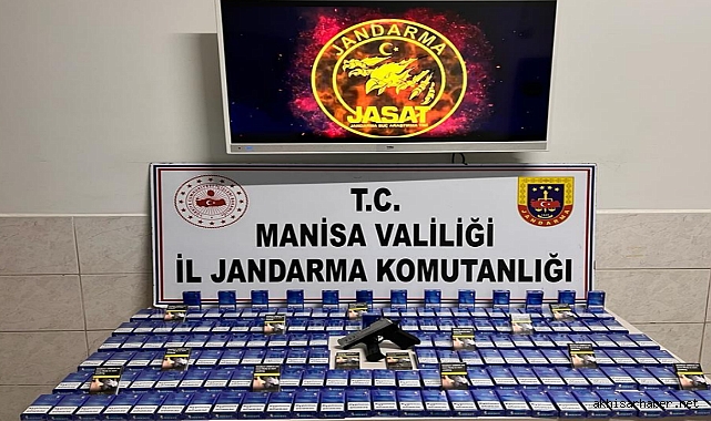 Akhisar'da jandarmadan kaçak sigara operasyonu