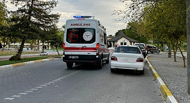 Akhisar Gölet'te köpeğin kovaladığı motosiklet sürücüsü yaralandı