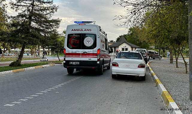 Akhisar Gölet'te köpeğin kovaladığı motosiklet sürücüsü yaralandı