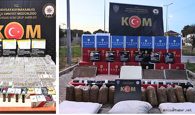 Akhisar KOM tarafından kaçakçılıktan 9 kişi yakalandı! 1 kişi tutuklandı