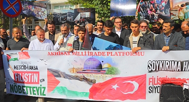 Akhisar Milli İrade Platformu İsrail Zulmünü Kınadı
