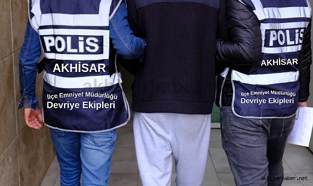 Akhisar polisi 9 yıl kesinleşmiş cezası olan şahsı yakaladı