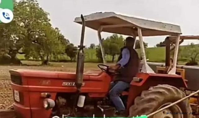 Akhisar polisinin dikkati çalıntı traktörü buldu