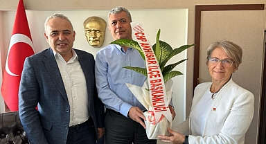 CHP Akhisar İlçe örgütünden Kaymakam Kütük'e ziyaret