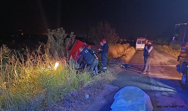 Saruhanlı'da otomobil derece düştü