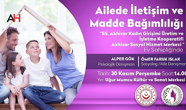Aile İçi İletişim ve Madde Bağımlılığı Üzerine Eğitim Semineri Duyurusu