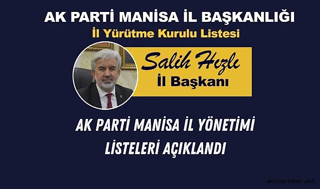 AK Parti Manisa İl Yönetimi listesi açıklandı