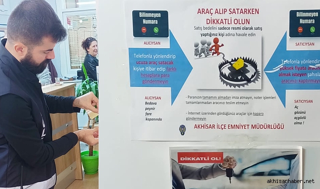 Akhisar'da Sazan Sarmalı Dolandırıcılığına Karşı Bilinçlendirme Hareketi