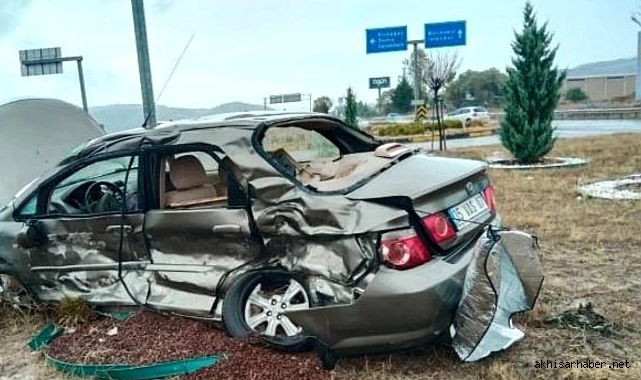 Akhisar-Gelenbe arası kaza 1 kişi hayatını kaybetti