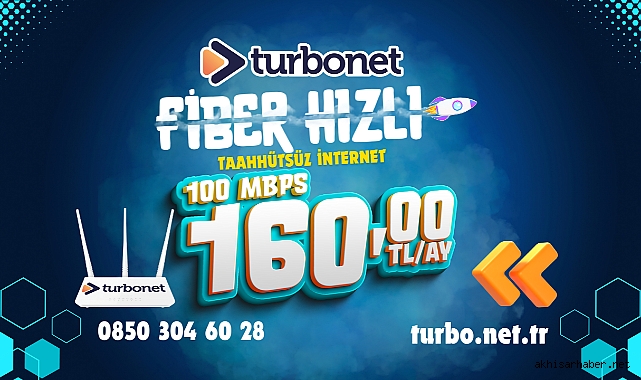 Akhisar'ın en ucuz fiber interneti Turbonet'te