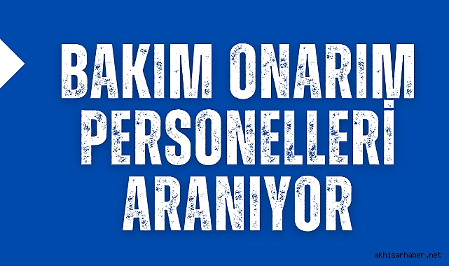 Toprak zeytin firmasında çalışacak bakım onarım personelleri aranıyor