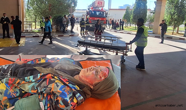 Turgutlu Devlet Hastanesi'nde Deprem Senaryosuyla Tatbikat