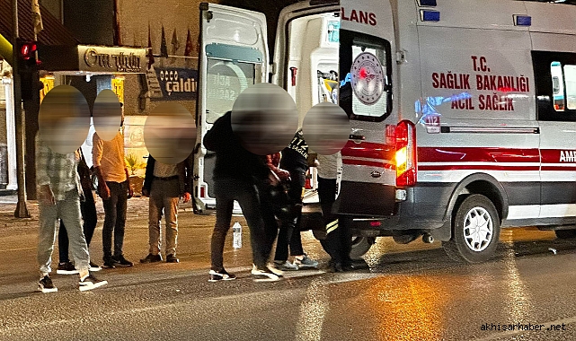 Tütün Otel Kavşağında motosiklet kazası 2 kişi yaralandı