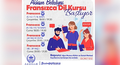 Akhisar Belediyesi'nden Ücretsiz Fransızca Kursu Fırsatı