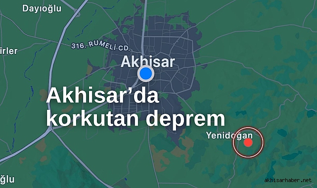 Akhisar’da korkutan deprem