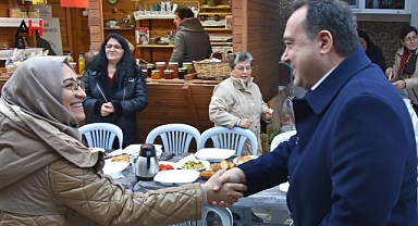 Başkan Dutlulu, kadın emeği ve sanat sokağı esnafları ile buluştu