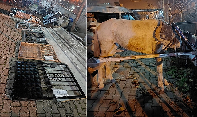 Akhisar'da Dikkatli Bekçilerden Büyük Operasyon: Çalıntı Eşyalar At Arabasında Yakalandı