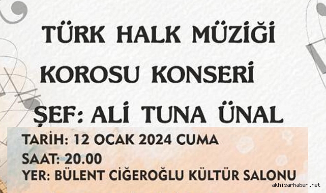 Akhisar Sanat Dostları Derneği'nden "Türkülerden Gönüllere" Konseri