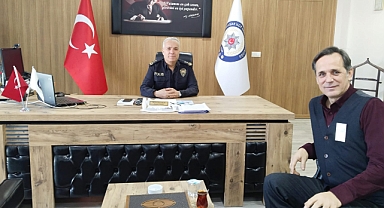Muhtar Adayı Saygı'dan Emniyet Müdürü Başaran'a ziyaret