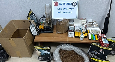 Saruhanlı'da Kaçakçılık Operasyonu