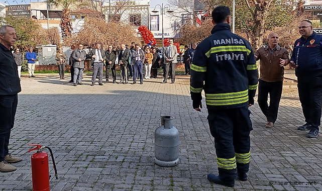 Akhisar’da Eğitimciler ve Yöneticiler Yangın Tatbikatında