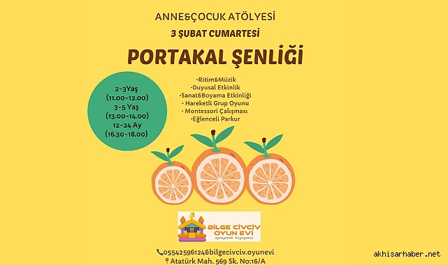 Akhisar'da Portakal Şenliği ile Eğlence Dolu Bir Gün