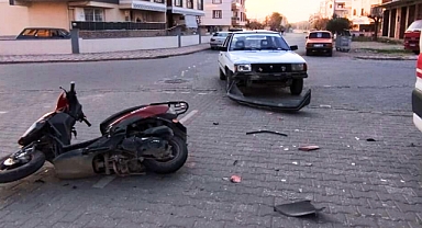 Akhisar'da Trafik Kazası: Motosiklet Sürücüsü Yaralandı