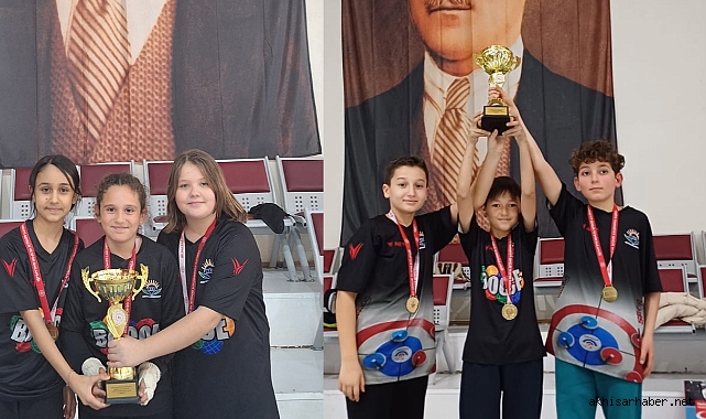 Akhisar Mehmet Keskinoğlu Ortaokulu, Floor Curling'te İl Birincisi Oldu