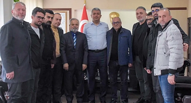 Akhisarspor Yönetimi, Kaymakam Murat Kütük'ü Ziyaret Etti