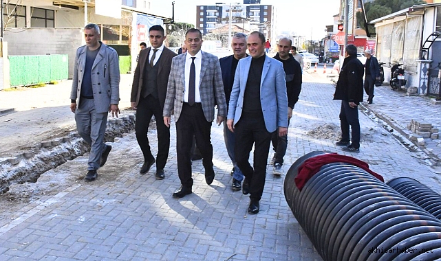 Efendi Mahallesinde Yağmursuyu Hattı Çalışmalarını Devam Ediyor