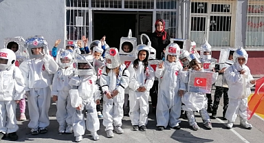 Misak-ı Milli İlkokulu'nda Atatürk Çocukları Uzay'da Etkinliği Büyük İlgi Gördü