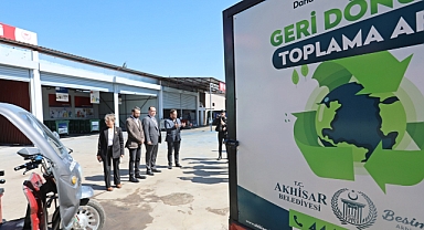 Akhisar Belediyesi 1'inci Sınıf Atık Getirme Merkezi tanıtıldı