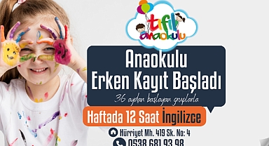 Akhisar'da Anaokulu'nda 12 saat İngilizce eğitimi imkanı