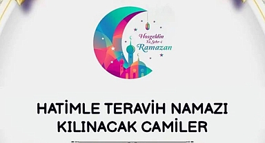 Akhisar'da hatimle teravih ve sabah namazı kılınacak camiler