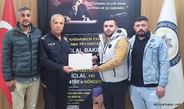 Akhisar Emniyet Müdürlüğü'nden SMA Hastası İclal'e Anlamlı Destek
