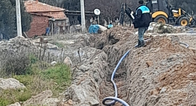 Akhisar Ring Yolu Üzerinde İçme Suyu Hattı Çalışması Yapıldı